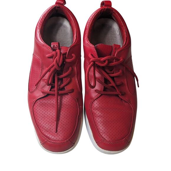 CLAE Shoes Mens 11.5 Parker Sneakers Red Leather Athletic Stylish Streetwear main image 9
